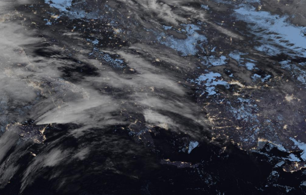 Τελευταία δορυφορική εικόνα νεφοκάλυψης