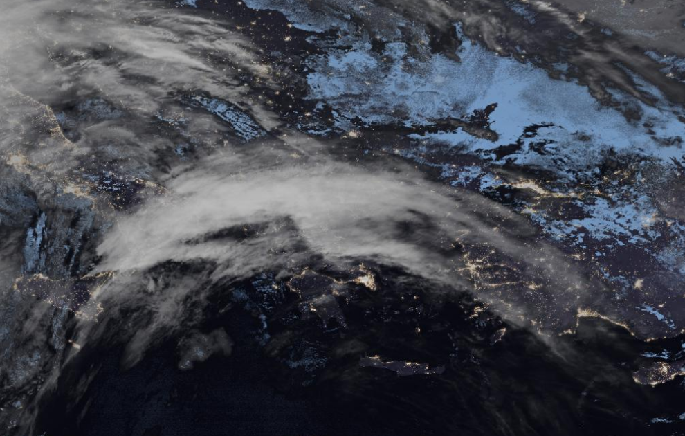 Τελευταία δορυφορική εικόνα νεφοκάλυψης