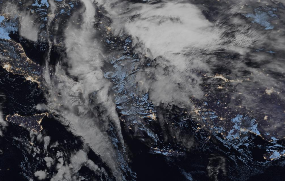 Τελευταία δορυφορική εικόνα νεφοκάλυψης