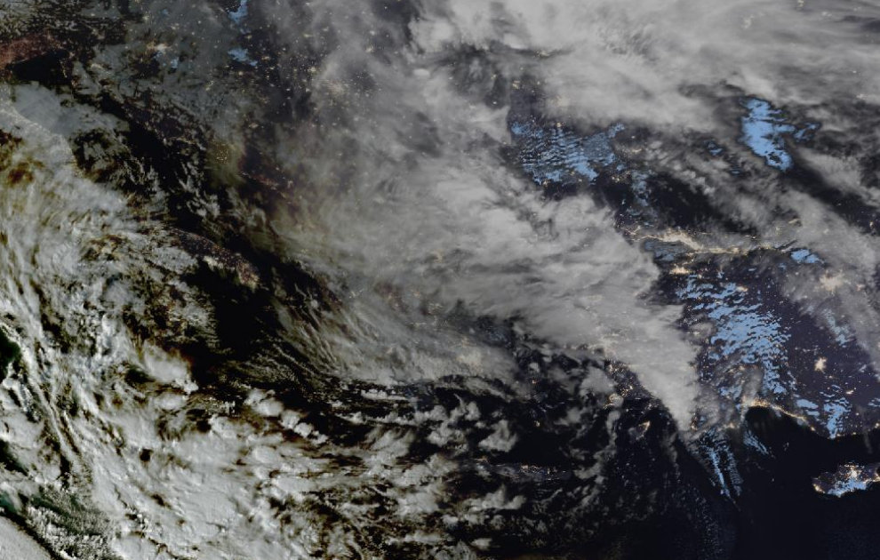 Τελευταία δορυφορική εικόνα νεφοκάλυψης