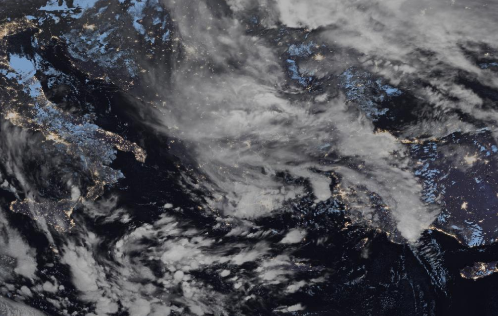 Τελευταία δορυφορική εικόνα νεφοκάλυψης