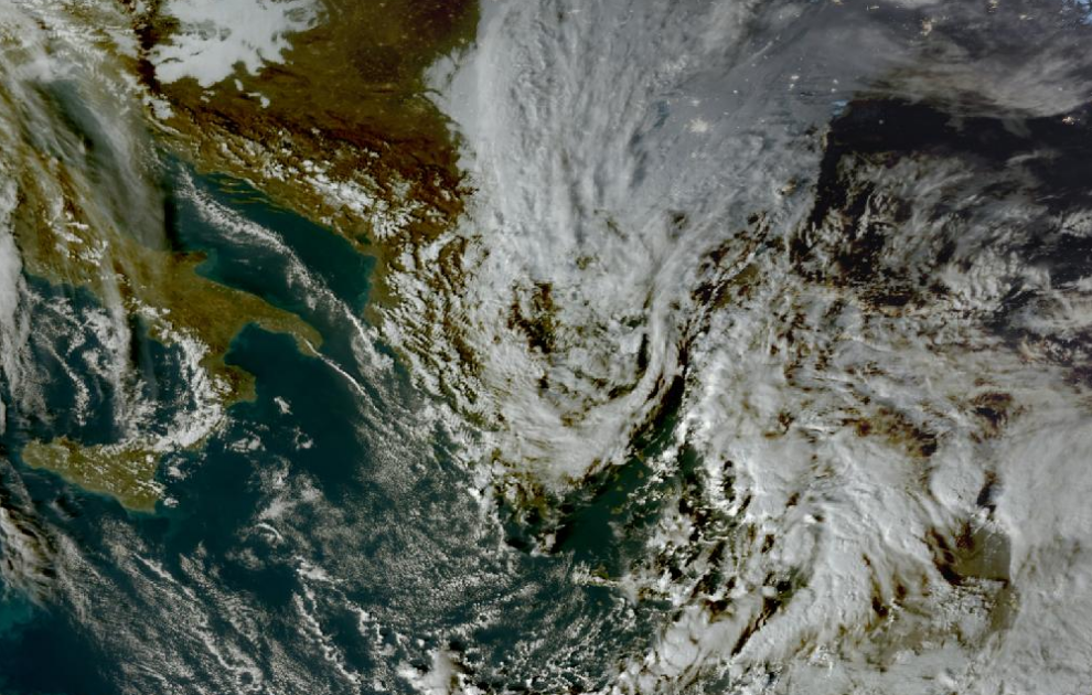 Τελευταία δορυφορική εικόνα νεφοκάλυψης