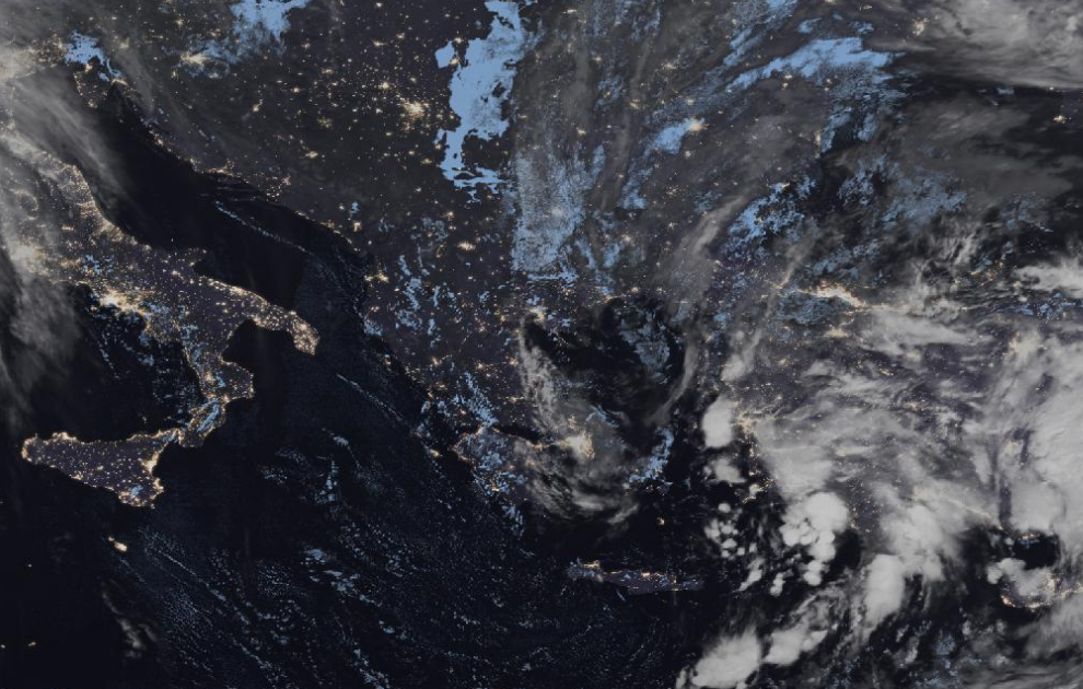 Τελευταία δορυφορική εικόνα νεφοκάλυψης