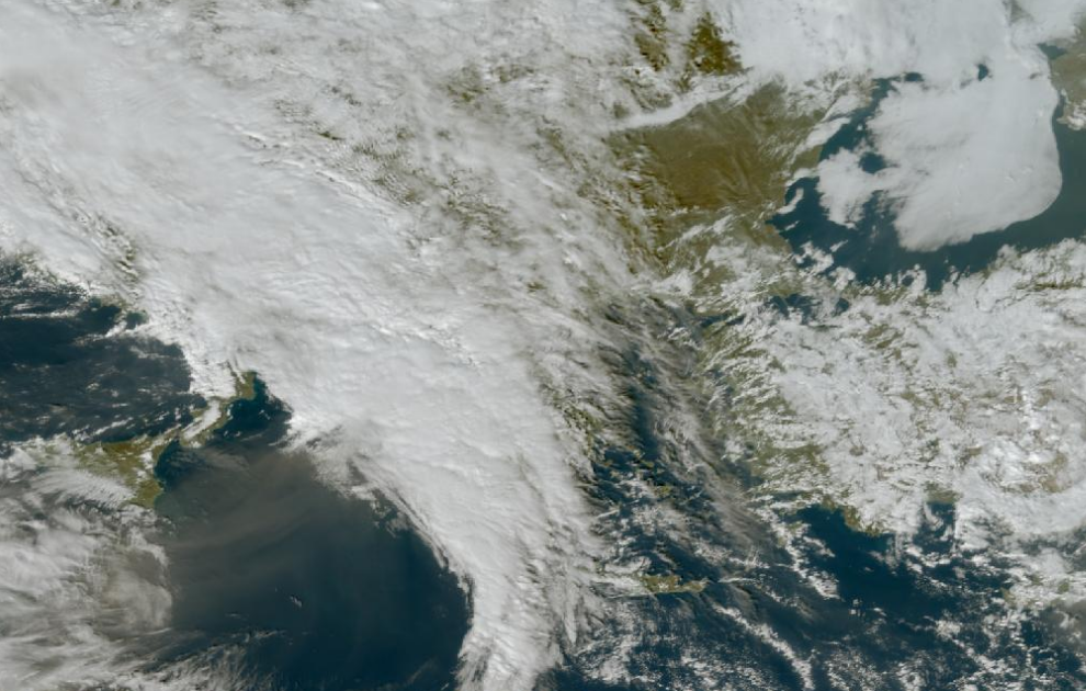 Τελευταία δορυφορική εικόνα νεφοκάλυψης