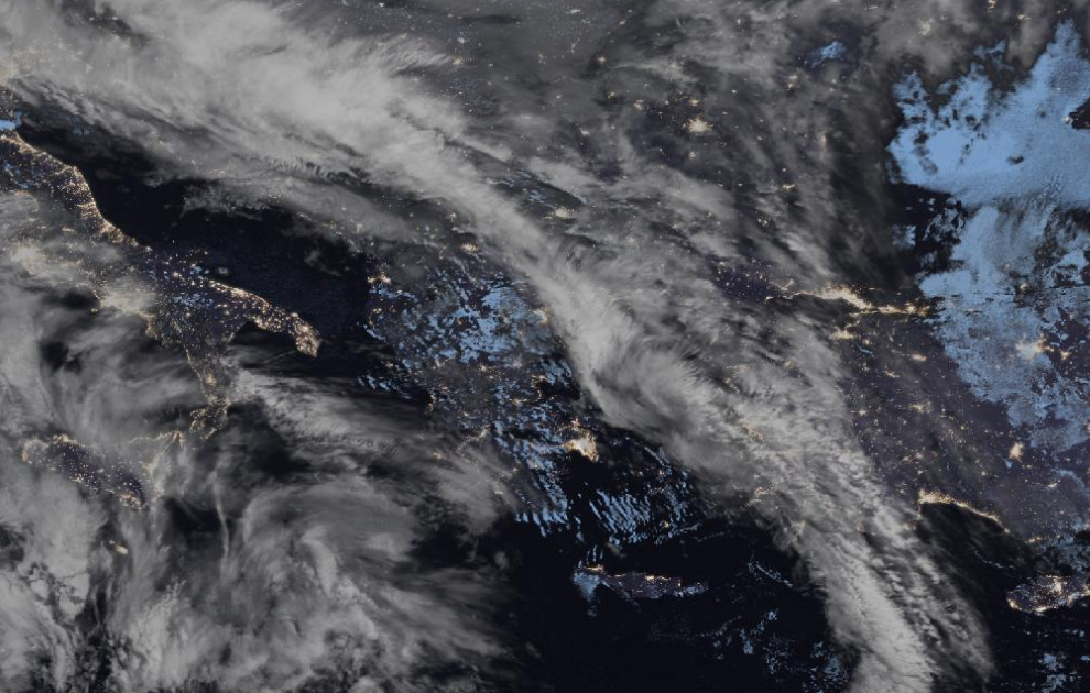 Τελευταία δορυφορική εικόνα νεφοκάλυψης