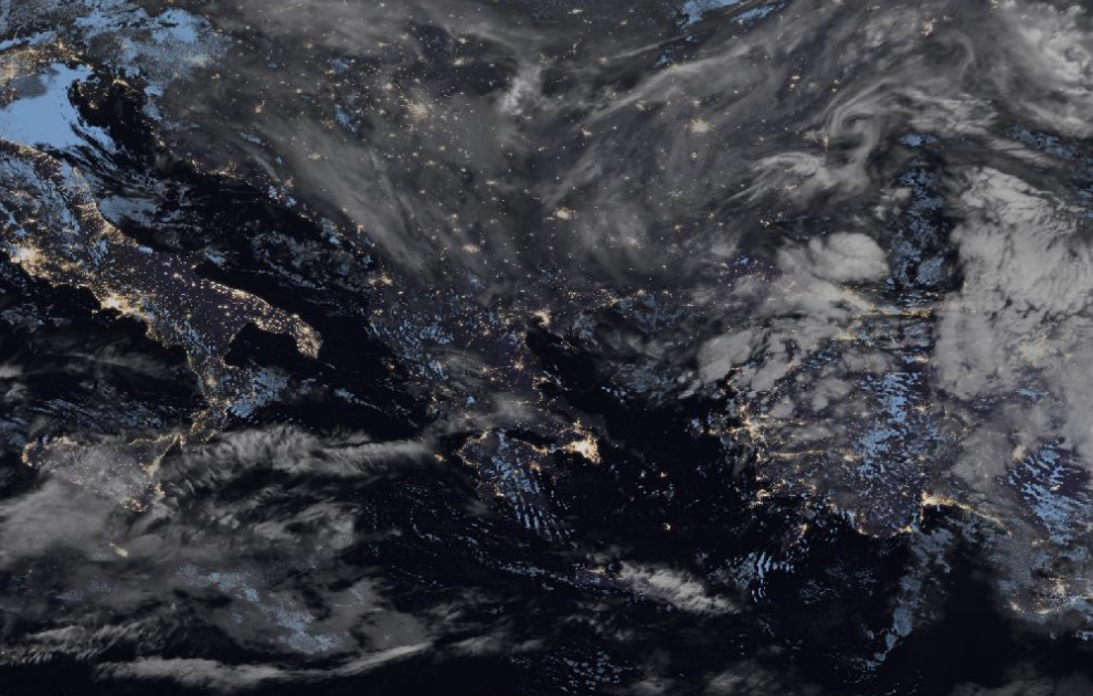 Τελευταία δορυφορική εικόνα νεφοκάλυψης