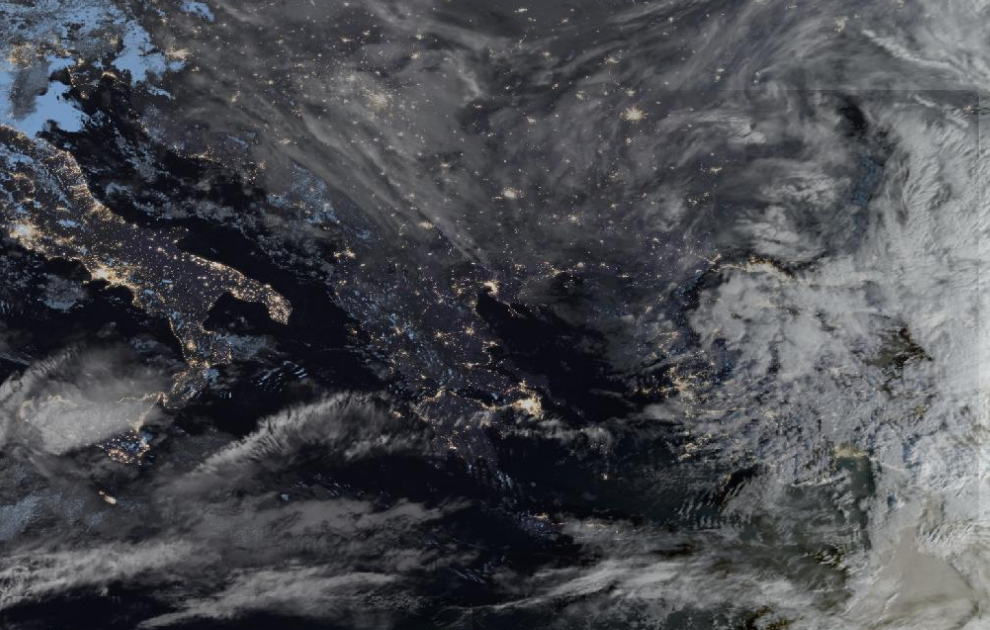 Τελευταία δορυφορική εικόνα νεφοκάλυψης