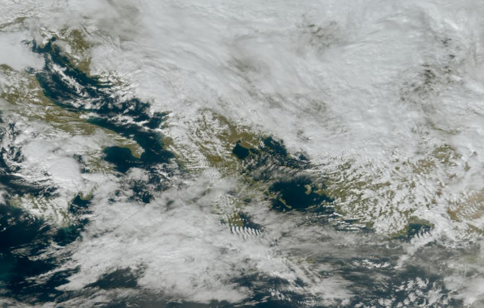 Τελευταία δορυφορική εικόνα νεφοκάλυψης