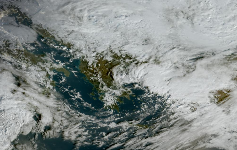 Τελευταία δορυφορική εικόνα νεφοκάλυψης