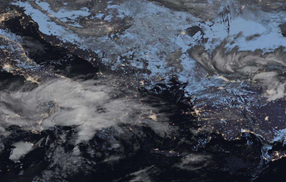 Τελευταία δορυφορική εικόνα νεφοκάλυψης