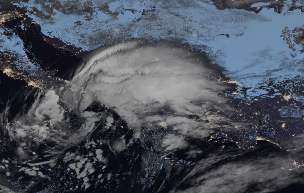 Τελευταία δορυφορική εικόνα νεφοκάλυψης