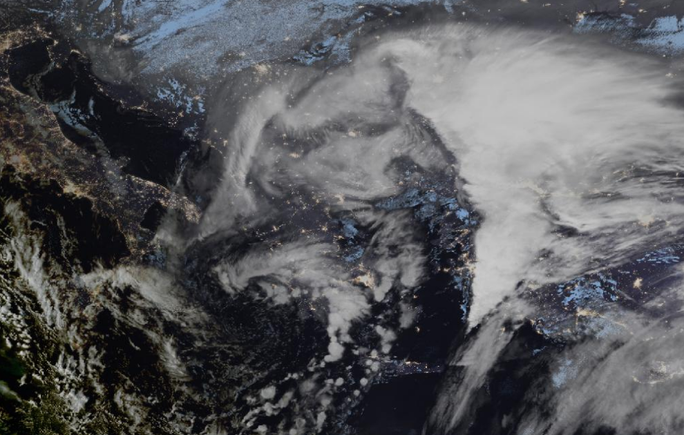 Τελευταία δορυφορική εικόνα νεφοκάλυψης