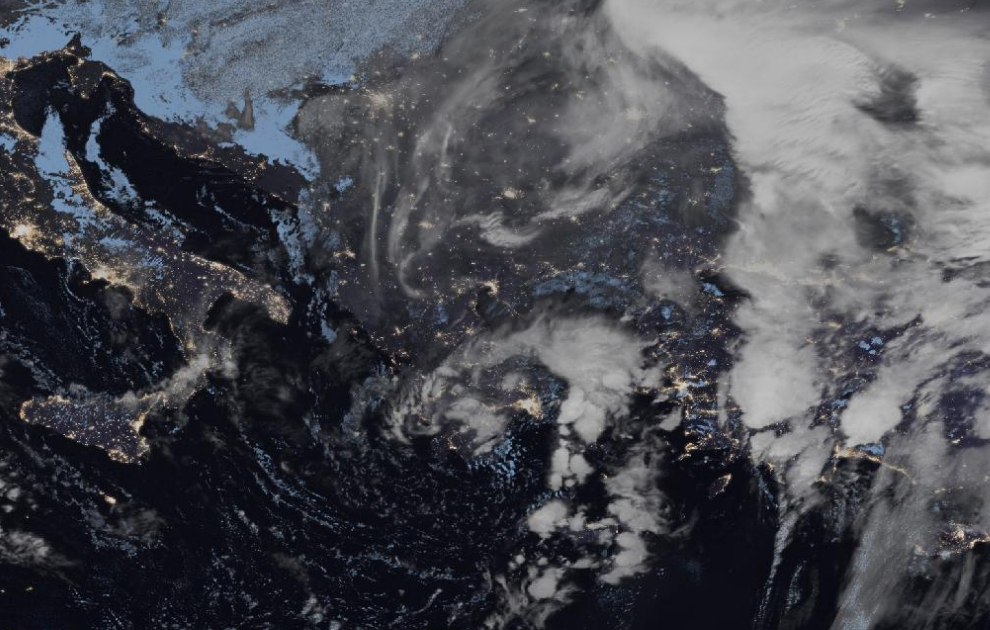 Τελευταία δορυφορική εικόνα νεφοκάλυψης