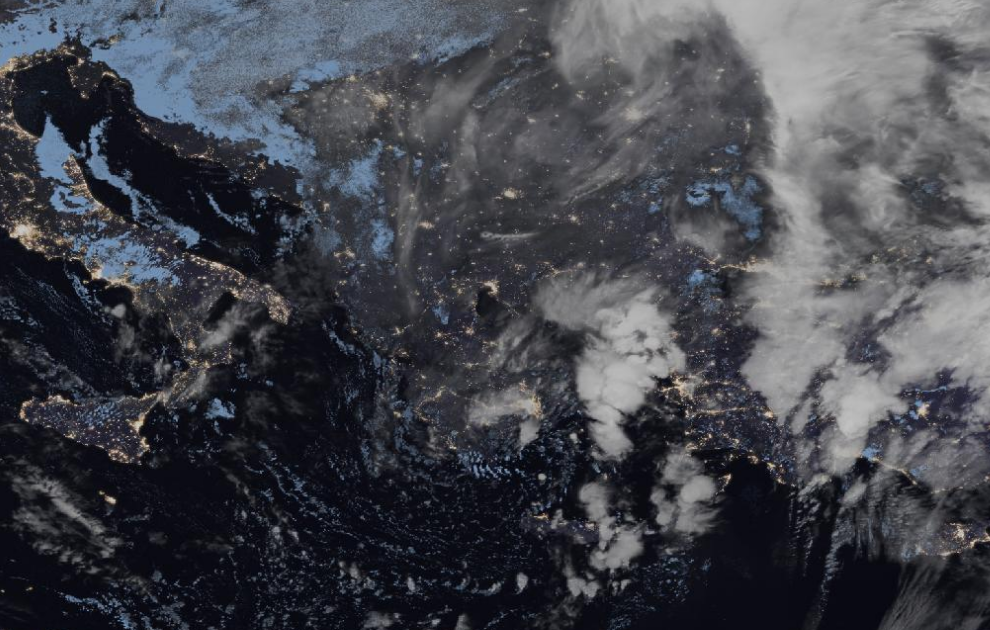 Τελευταία δορυφορική εικόνα νεφοκάλυψης