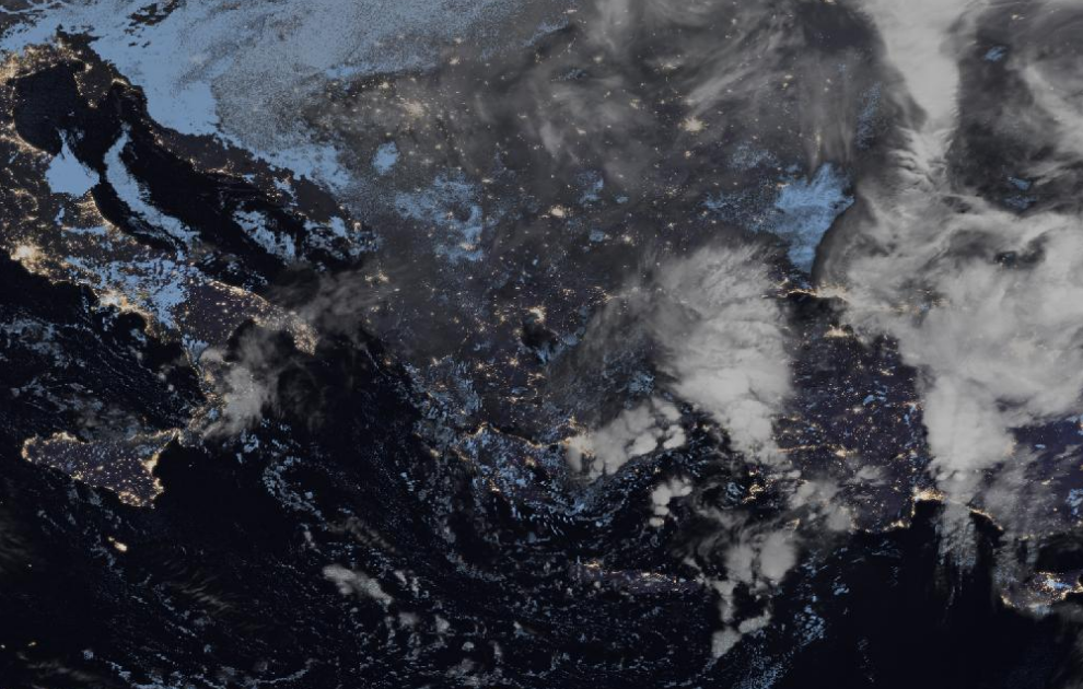 Τελευταία δορυφορική εικόνα νεφοκάλυψης