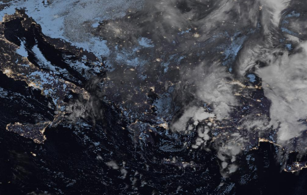 Τελευταία δορυφορική εικόνα νεφοκάλυψης