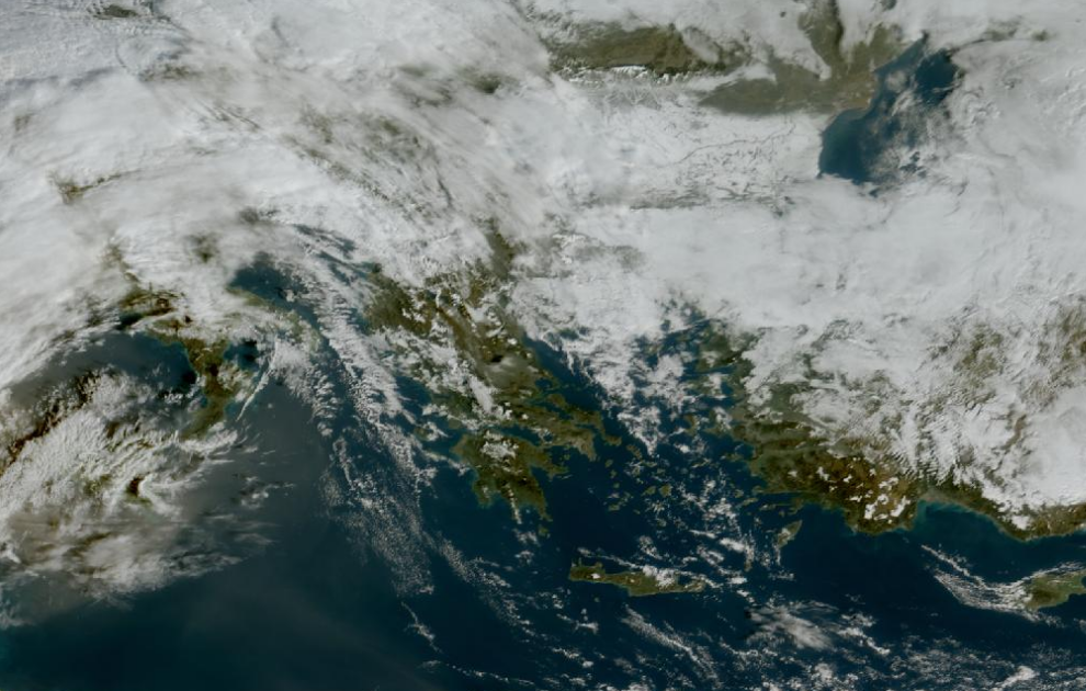 Τελευταία δορυφορική εικόνα νεφοκάλυψης