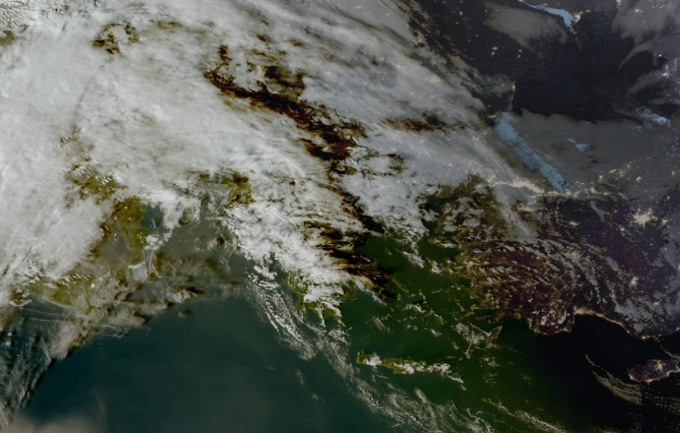 Τελευταία δορυφορική εικόνα νεφοκάλυψης