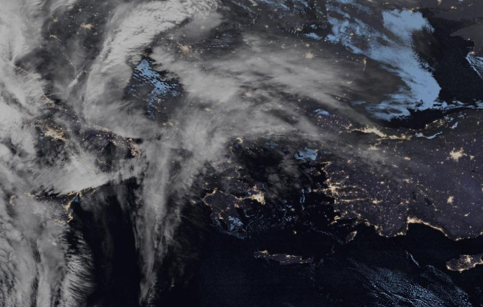 Τελευταία δορυφορική εικόνα νεφοκάλυψης