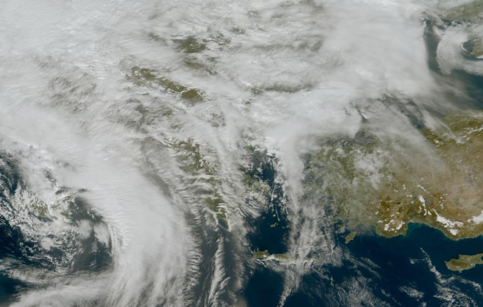 Τελευταία δορυφορική εικόνα νεφοκάλυψης