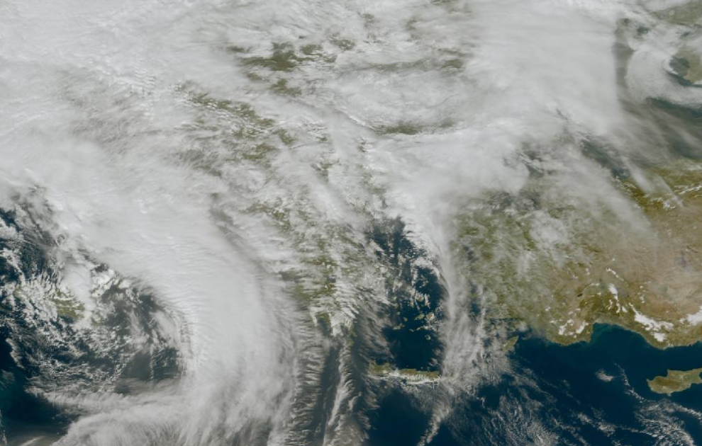 Τελευταία δορυφορική εικόνα νεφοκάλυψης