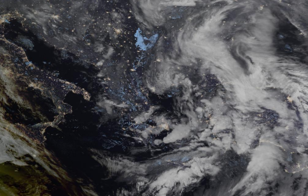 Τελευταία δορυφορική εικόνα νεφοκάλυψης