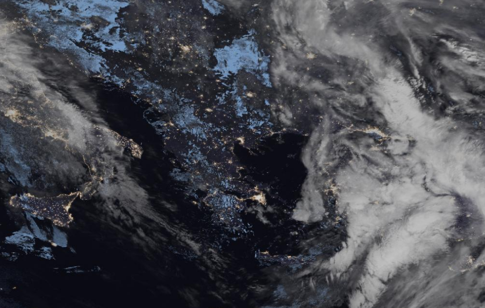 Τελευταία δορυφορική εικόνα νεφοκάλυψης