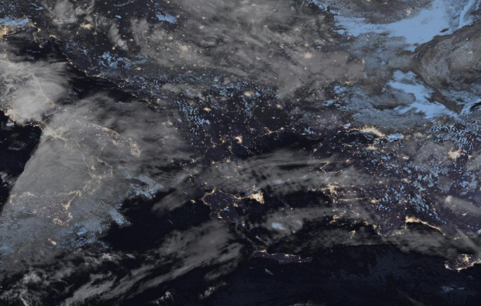 Τελευταία δορυφορική εικόνα νεφοκάλυψης