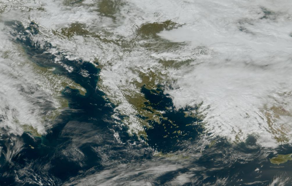 Τελευταία δορυφορική εικόνα νεφοκάλυψης