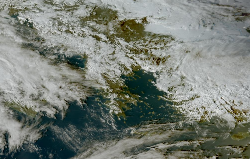 Τελευταία δορυφορική εικόνα νεφοκάλυψης