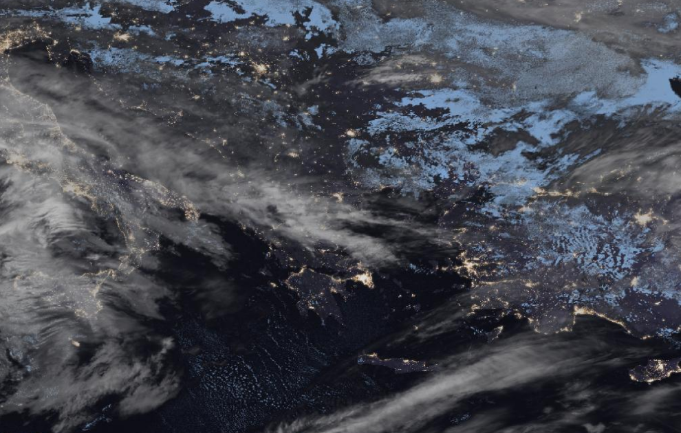 Τελευταία δορυφορική εικόνα νεφοκάλυψης