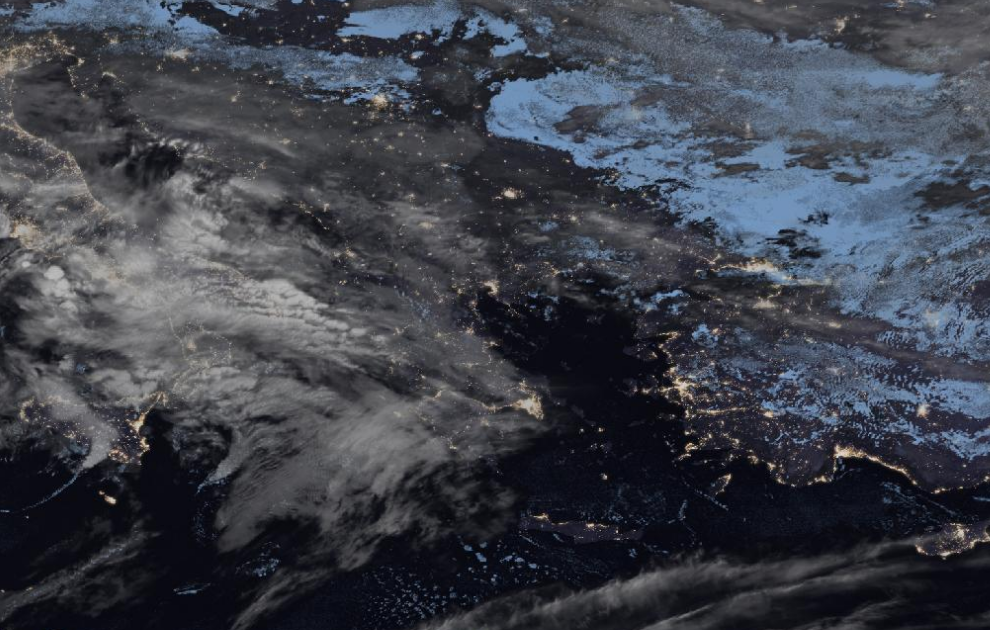 Τελευταία δορυφορική εικόνα νεφοκάλυψης