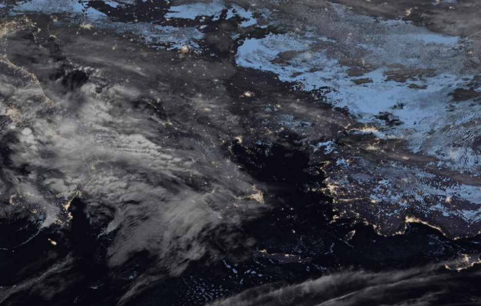 Τελευταία δορυφορική εικόνα νεφοκάλυψης