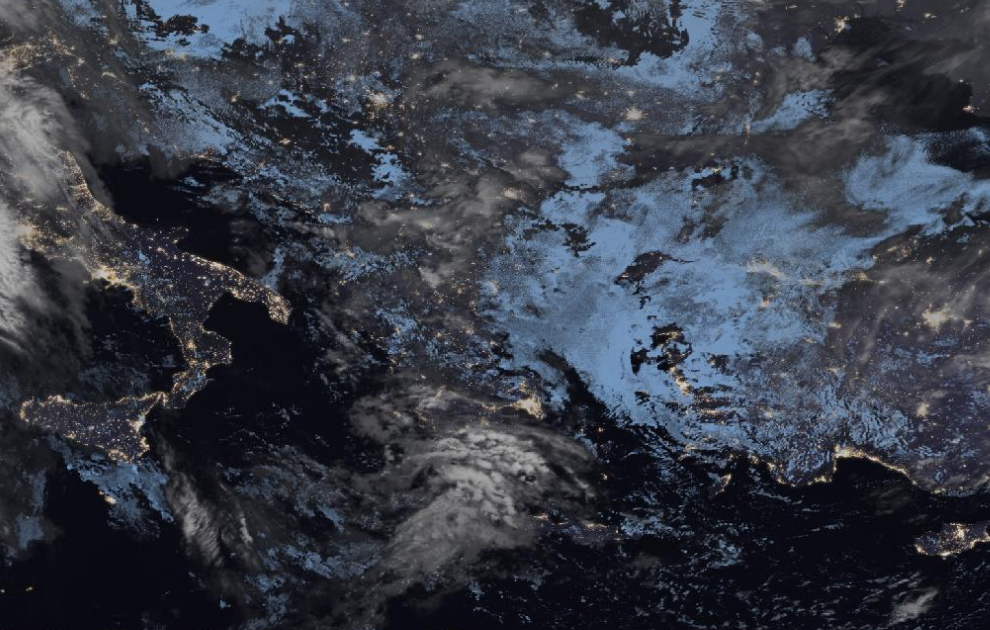 Τελευταία δορυφορική εικόνα νεφοκάλυψης