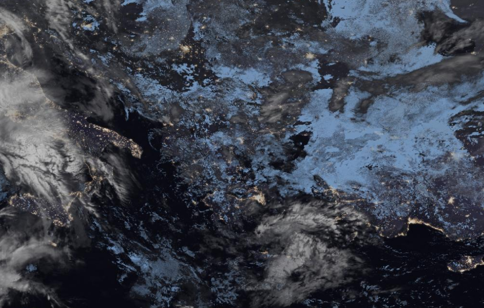 Τελευταία δορυφορική εικόνα νεφοκάλυψης