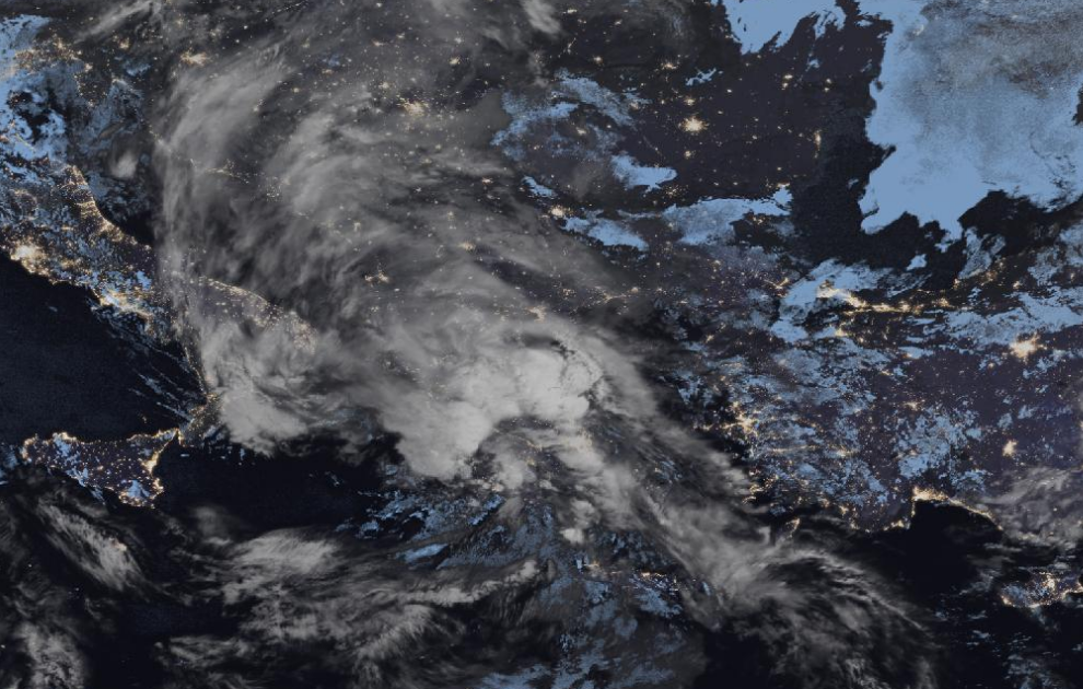 Τελευταία δορυφορική εικόνα νεφοκάλυψης