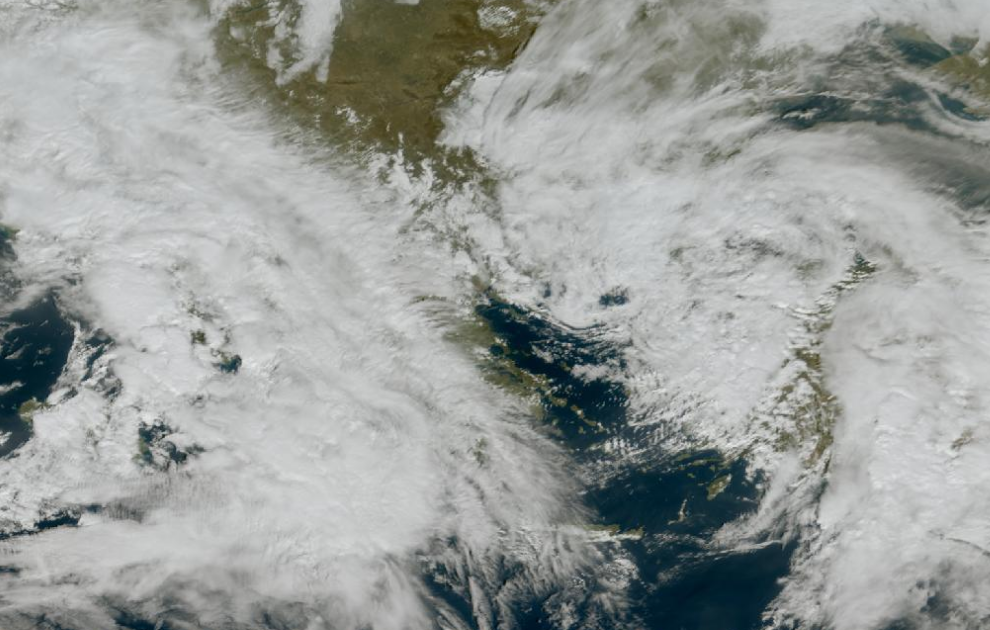 Τελευταία δορυφορική εικόνα νεφοκάλυψης