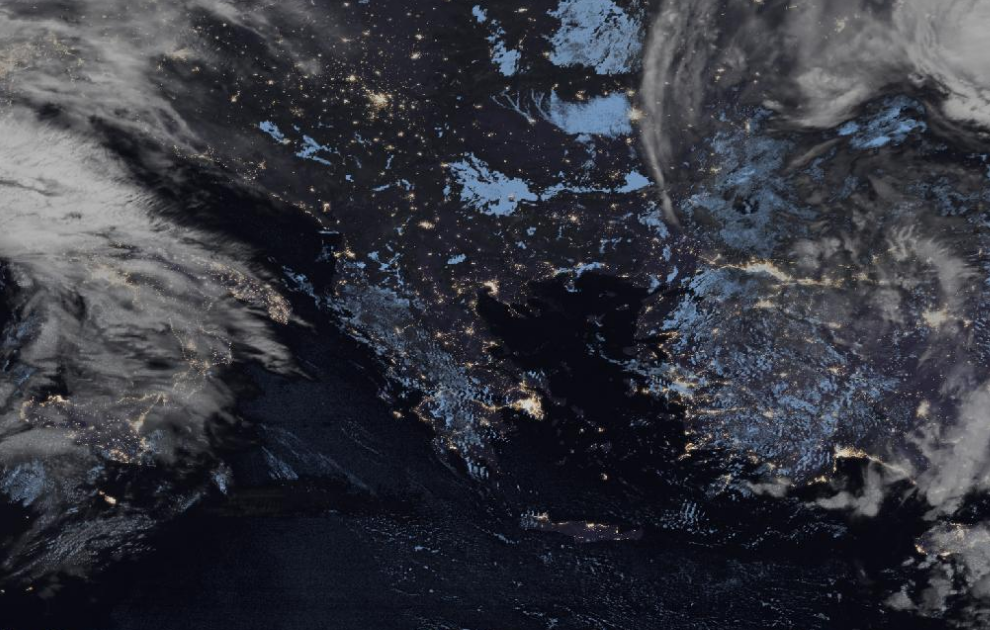 Τελευταία δορυφορική εικόνα νεφοκάλυψης