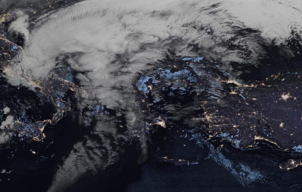 Τελευταία δορυφορική εικόνα νεφοκάλυψης