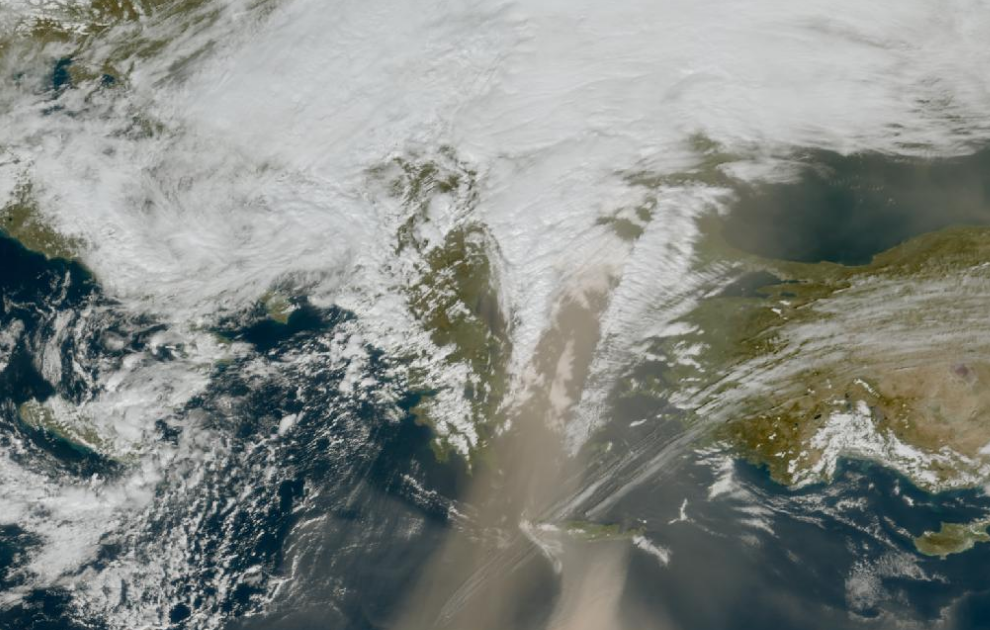 Τελευταία δορυφορική εικόνα νεφοκάλυψης