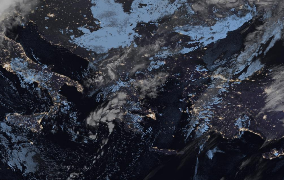 Τελευταία δορυφορική εικόνα νεφοκάλυψης