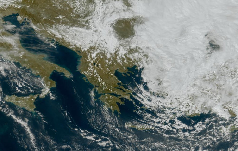 Τελευταία δορυφορική εικόνα νεφοκάλυψης