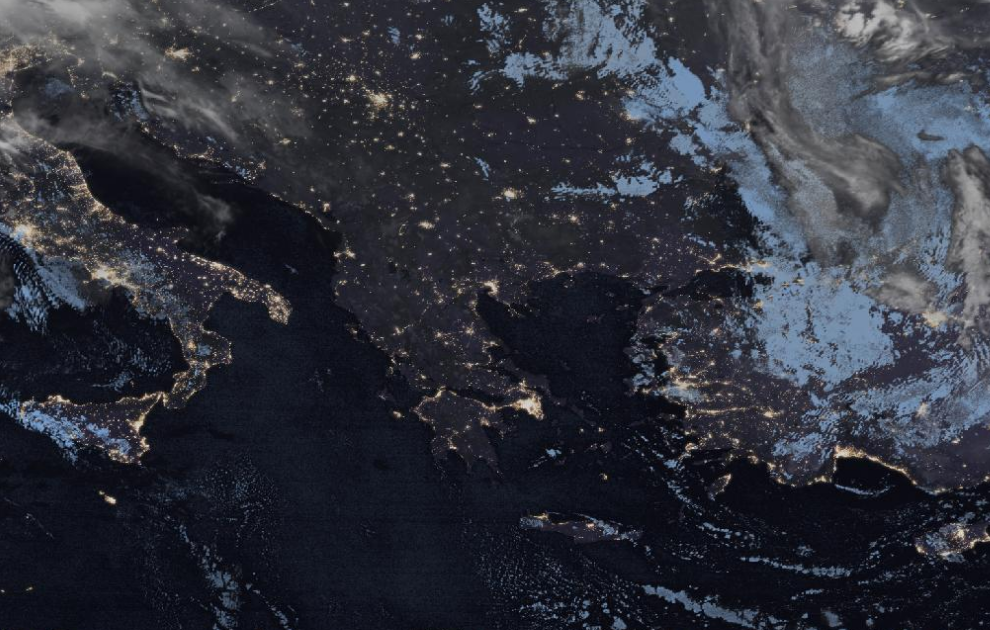 Τελευταία δορυφορική εικόνα νεφοκάλυψης