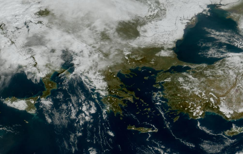 Τελευταία δορυφορική εικόνα νεφοκάλυψης