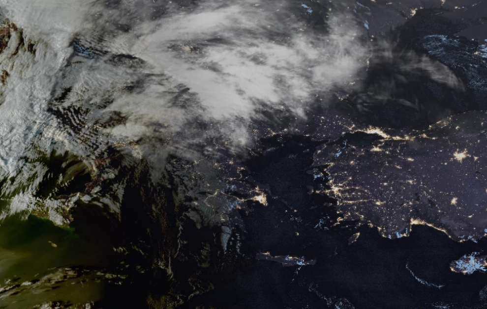 Τελευταία δορυφορική εικόνα νεφοκάλυψης