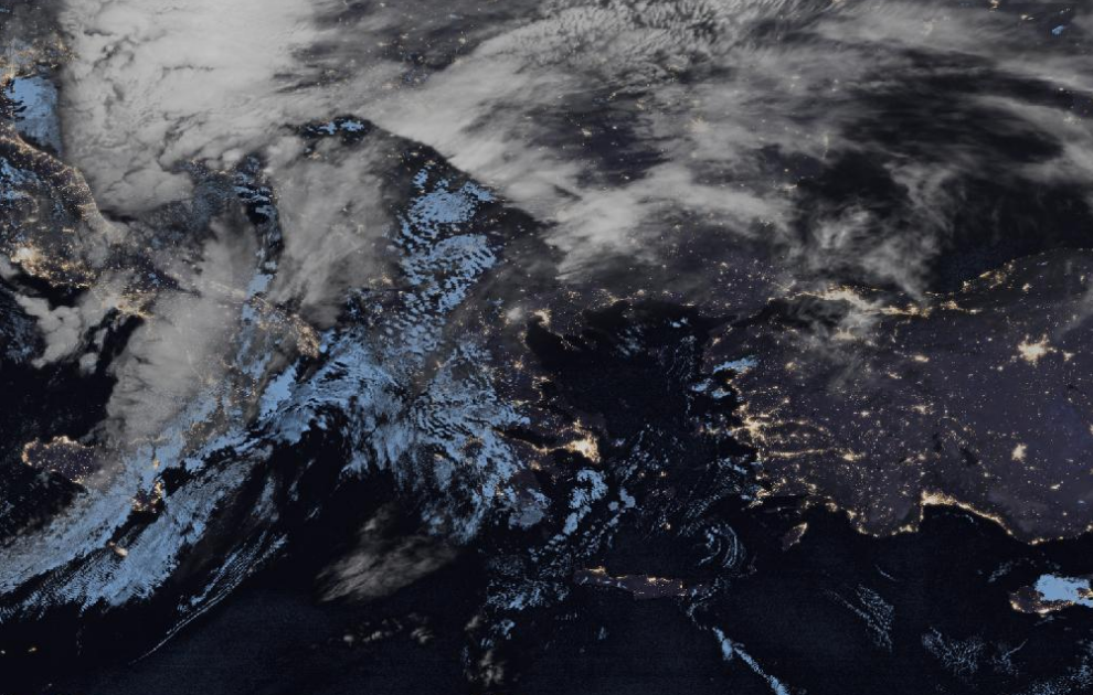 Τελευταία δορυφορική εικόνα νεφοκάλυψης