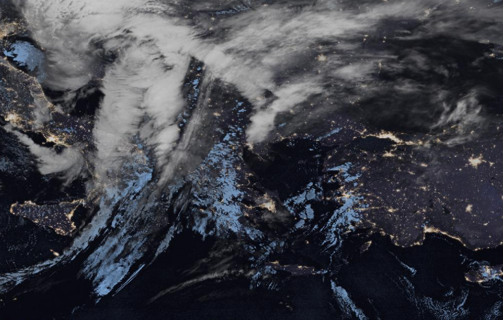 Τελευταία δορυφορική εικόνα νεφοκάλυψης