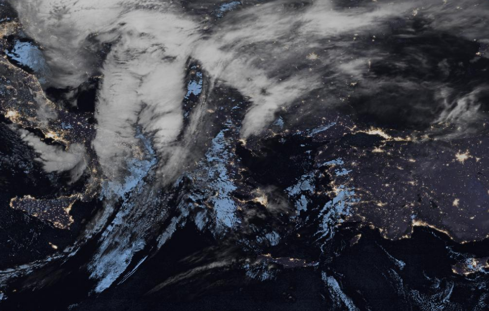 Τελευταία δορυφορική εικόνα νεφοκάλυψης