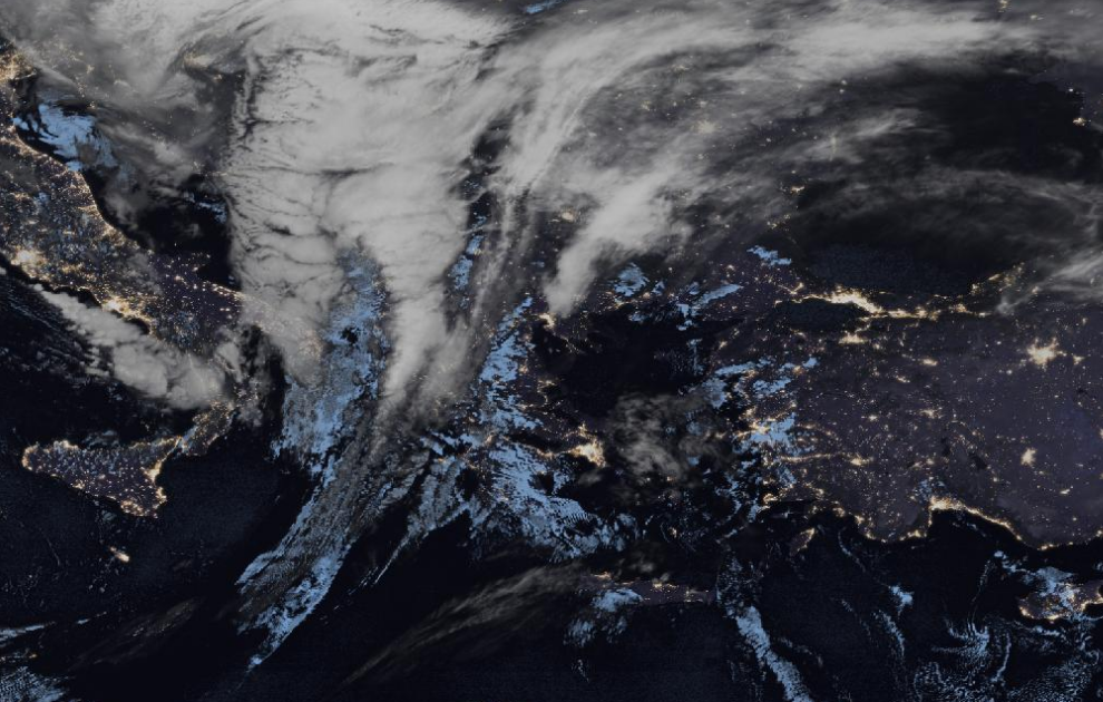 Τελευταία δορυφορική εικόνα νεφοκάλυψης