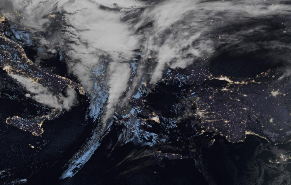 Τελευταία δορυφορική εικόνα νεφοκάλυψης